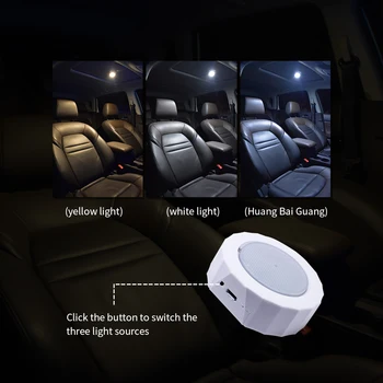 Автомобильная Лампа для чтения, USB Перезаряжаемый Ночник, светодиодный потолочный светильник Для интерьера автомобиля, дома, Кемпинга
