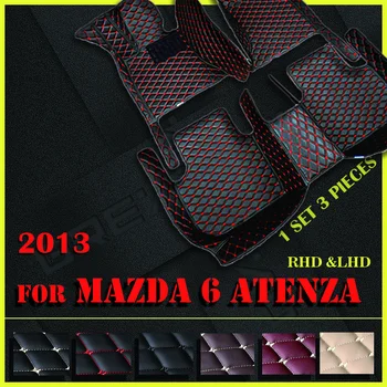 Автомобильные коврики для Mazda 6 ATENZA 2013 Пользовательские автоматические накладки для ног автомобильный ковровый чехол
