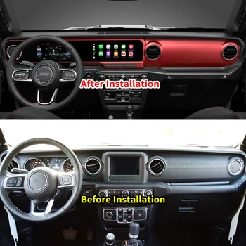 Автомобильный Мультимедийный DVD-плеер Krando с Полным сенсорным экраном Для Jeep Wrangler JL 2018-2021, Цифровое Кластерное Авторадио, Все в одном стиле
