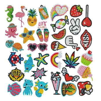 Алмазные наклейки для рисования Дети 5D DIY Art Craft Животные и морской мир, Картина с бриллиантами, Краска по номерам для детей