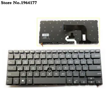 Американо-английская клавиатура для ноутбука ASUS Pro Advanced BU202 BU201 ЧЕРНАЯ с подсветкой и указательной ручкой