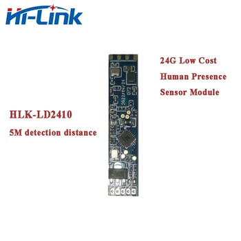 Бесплатная Доставка Низкая стоимость HLK-LD2410 24G FMCW Модуль радарного датчика присутствия человека на миллиметровой волне