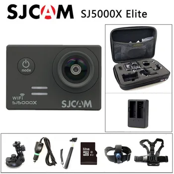 Бесплатная доставка!! Оригинальная Спортивная Экшн-камера SJCAM SJ5000X Elite WiFi 4K 24fps 2K 30fps с Гироскопом