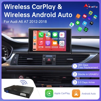Беспроводной интерфейс Apple CarPlay Android Auto для Audi A6 A7 S6 S7 2012-2018, с функциями AirPlay Mirror Link Car Play