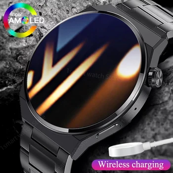 Беспроводные зарядные часы LIGE Для мужчин Смарт-часы Водонепроницаемый Спортивный фитнес-трекер Bluetooth Call Smartwatch Man для Android IOS