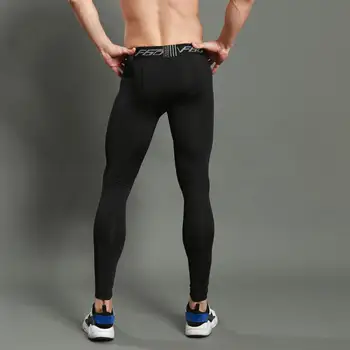 Брюки Мужские Дышащие быстросохнущие эластичные Для Спортзала, Фитнеса, спортивные компрессионные брюки, Леггинсы