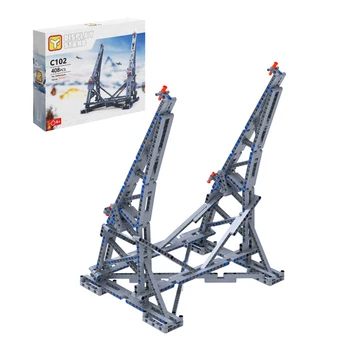 Вертикальный кронштейн для дисплея BuildMoc Falcon Набор строительных блоков для 75192 Starship Прочная подставка Модель DIY Лучшие игрушки в подарок на День Рождения
