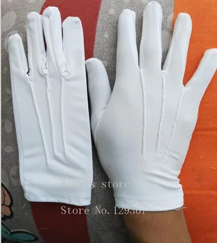 Весенне-летние мужские тонкие большие белые перчатки для этикета, мужские эластичные перчатки большого размера оптом