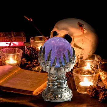 Волшебный Хрустальный Плазменный шар, Сенсорная лампа, Украшение для рук Ведьмы, Хрустальный шар, День Рождения, Рождество, Детский подарок, Ночник