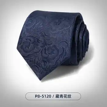 Высококачественное мужское модное брендовое вечернее платье с галстуком на руку Difan темно-синего цвета с рисунком, 8 см, Корейское деловое издание