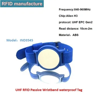 Высокопроизводительный дальнобойный 1-6 м UHF RFID браслет пассивный ПВХ водонепроницаемый uhf rfid браслет с чипом синхронизации для триатлонной гонки