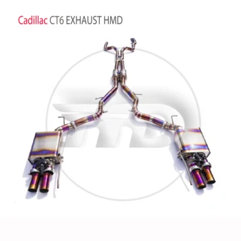 Выхлопная система из титанового сплава HMD подходит для автоматической модификации Cadillac CT6 3,0T Электронный клапан обратного хода