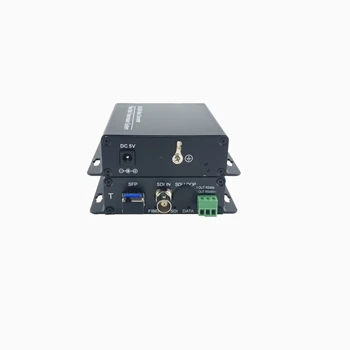Горячая заводская розетка 3G-SDI оптоволоконный видео конвертер SF SM RS485 встроенный аудио FC/LC (SFP) с горячей заменой 1310 нм 20-80 км 1080 @ 60 Гц RJ45