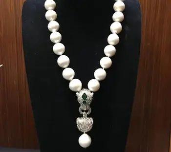 Горячее надувательство в европейском и американском стилях, натуральное 13-14 мм белое ожерелье с огромным жемчугом Эдисона, изысканные ювелирные изделия