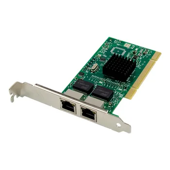 Двухпортовая Гигабитная Серверная сетевая карта PCI с Чипом Intel 82546EB PRO/1000MT PCI-X 2 Порта RJ45 Ethernet NIC 1000M Сетевой адаптер