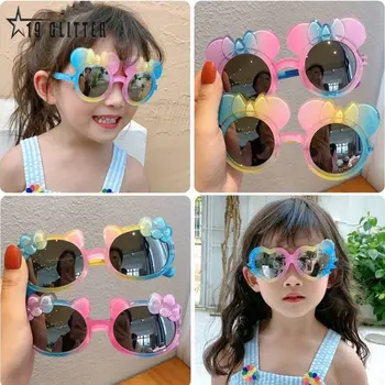 Детские солнцезащитные очки круглой расцветки с героями мультфильмов для маленьких девочек и мальчиков UV400, очки для летнего пляжного отдыха на открытом воздухе