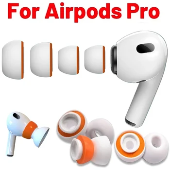 Для Apple AirPods Pro 2 1 Ушные Вкладыши из пены с эффектом памяти, Силиконовая Подушечка для Ушей, Сменные Наушники, Подушечки Для Ушей, Ушная пробка, Размеры S, M, L