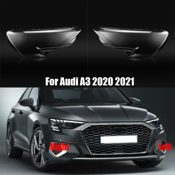 Для Audi A3 2020 2021, Крышка фары, Головной убор, линзы, Абажур, Прозрачное оргстекло, Автомобильные аксессуары