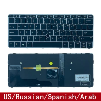 Для HP EliteBook 820 G3 820 G4 828 G3 725 G3 725 G4 Замена Клавиатуры Ноутбука США Русский Испанский Арабский С Подсветкой