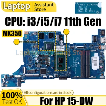 Для ноутбука HP 15-DW Материнская плата LA-K201P M29210-601 M29205-601 M29209-601 M29208-601i3 i5 i7 11-го поколения Материнская плата для ноутбука