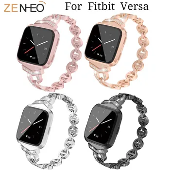 Для часов Fitbit Versa ремешок металлический ремешок женский браслет замена для смарт-часов fitbit versa браслет ремешки для часов