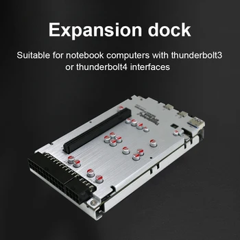 Док-станция для видеокарты Подключение к ноутбуку Внешней графической карты GPU Dock Двойные Интерфейсы Thunderbolt Поддерживают Обратную зарядку Мощностью 60 Вт