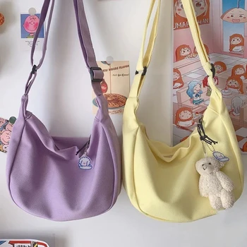 Женская сумка Через плечо, модные изысканные женские сумки 2022, Многоразовая сумка-мессенджер Большой емкости с застежкой-молнией