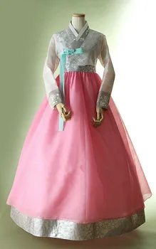 Женское платье Ханбок На заказ Корейское Традиционное платье Ханбок с высокой Талией Ханбок Корейское платье