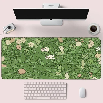 Зеленое растение Игровой коврик для мыши Grande Keyboard Офисный Большой коврик для мыши Геймерский резиновый компьютерный ноутбук противоскользящий коврик для стола