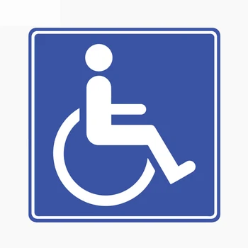 Знак Предупреждения об инвалидности Автомобильная Наклейка ПВХ Водонепроницаемая Наклейка Для Ноутбука Чемодан Грузовик Мотоцикл Автоаксессуары 11 см * 11 см