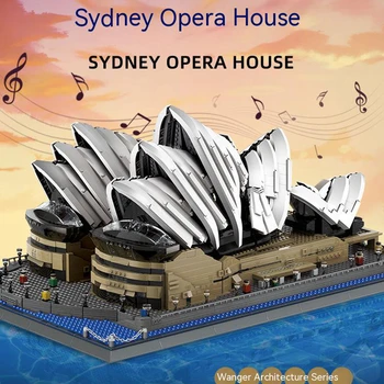 Знаменитая архитектура Австралии Сиднейский оперный театр Модель города Строительные блоки Кирпичи Рождественские подарки Игрушки на День Рождения