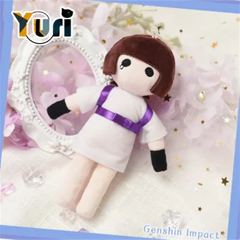Игра Genshin Impact Kunikuzushi Wanderer Плюшевый брелок Кукла игрушка Косплей Аниме Милый