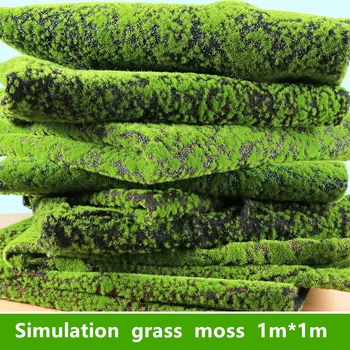 Имитация материала модели здания растение мох зеленый лишайник микроландшафт бассейн материал для украшения ландшафта газон дерн дом