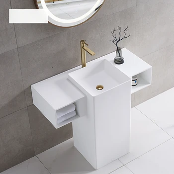 Индивидуальная квадратная интегрированная напольная колонна для мытья рук, умывальника, балкона в ванной комнате, домашнего использования,