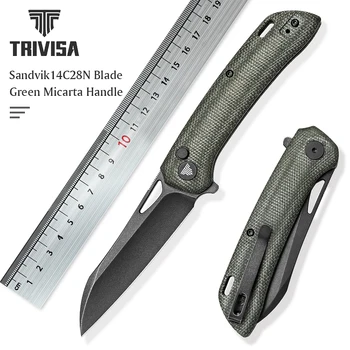 Карманный Складной Нож TRIVISA с зажимом для Мужчин, Лезвие 3,54 