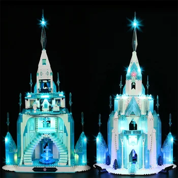 Кирпичный светодиодный светильник для 43197 Ледяной замок Коллекционная модель игрушки (не включает строительные блоки)