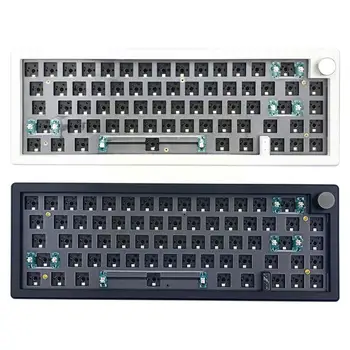 Комплект прокладок механической клавиатуры GMK67 с возможностью горячей замены Механическая Проводная USB-клавиатура с RGB-подсветкой 2.4G, совместимая с Bluetooth Клавиатура G1L3