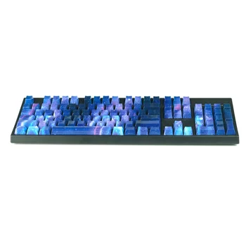 Красивая клавиатура с тематикой Метеор Звездное небо, прозрачная механическая клавиатура из АБС-материала, подходит для Kaihua Cherry G Axis
