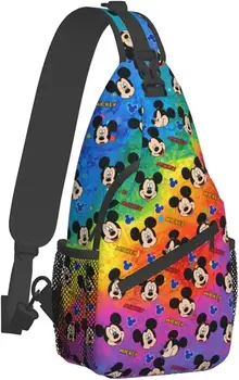 Красочная мышь Повседневная Регулируемая сумка через плечо Унисекс Детский подарок Идеально подходит для пляжных походов