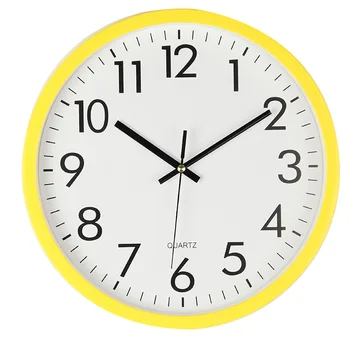 Круглые настенные часы 10 дюймов кварцевые бесшумные декоративные часы для дома, спальни, гостиной, офиса