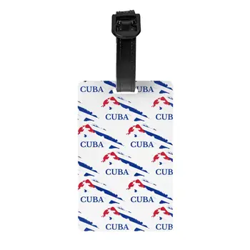 Кубинская Карта Кубы, Флаг, Багажные Бирки для чемоданов, Модные Багажные Бирки, Идентификационная этикетка для Защиты конфиденциальности