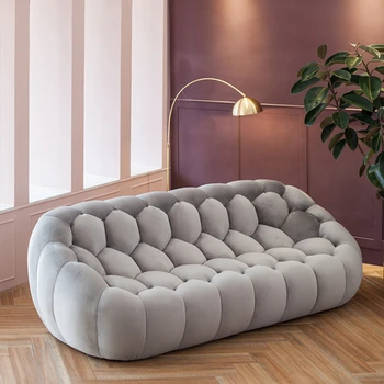 Легкий диван для отдыха, роскошный ленивый мешок для фасоли, Небольшая квартира, гостиная, спальня, Одноместный двухместный футбольный диван в американской форме, ткань