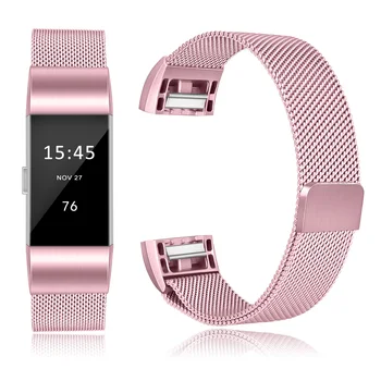 Магнитный Металлический ремешок для Fitbit Charge 2 Сменный браслет Браслет для Fitbit Charge 2 Ремешок Смарт-ремешок Для часов Аксессуар
