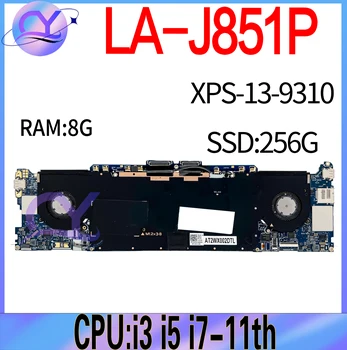 Материнская плата для ноутбука LA-J851P для DELL XPS-13-9310 7390 Материнская плата FDO30 0CDC2P с i3 i5 i7-11th 8G-RAM 256G-SSD