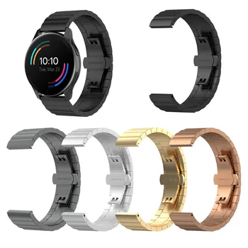 металлические Ремешки из нержавеющей Стали 20 мм 22 мм Для Samsung Galaxy Watch 46 мм 45 мм/Gear S3, Ticwatch Pro/Huami Amazfit/Huawei Smartwatch