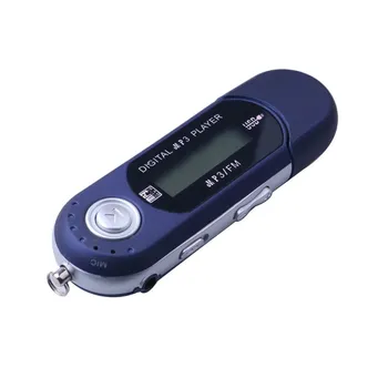 Мини USB MP3 Музыкальный плеер Поддержка цифрового ЖК-экрана 32 ГБ TF-карты и FM-радио с микрофоном Черный Синий MP3-плеер Рекомендуем