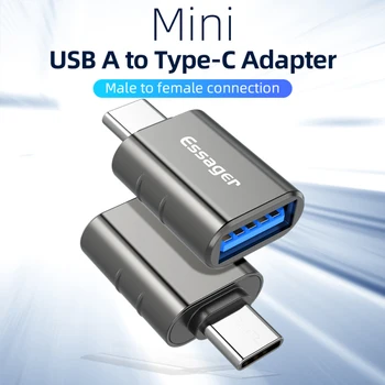 Мини-Адаптер Быстрой Зарядки OTG Адаптер USB 3.0 Для USB C штекерный Конвертер Для Samsung HuaWei USB-C Разъем для Передачи данных