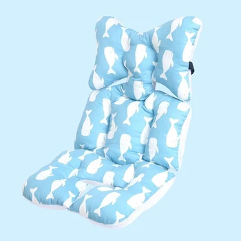 Многофункциональная четырехсезонная универсальная подушка для коляски, высокоэластичные накладки для детского обеденного стула, внутренняя подкладка для тележки с мультяшным рисунком