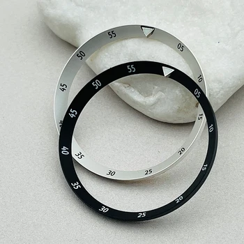 Мод 31,4 мм Черно-белые кольца для часов Chapter Подходят для Seiko 6105 Черепаха Капитан Уиллард Король Самураев Корпус Механизм Запчасти для Ремонта Часов