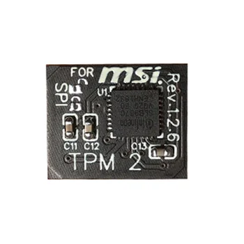 Модуль безопасности шифрования TPM 2.0, Удаленная карта 12 Pin SPI TPM2.0, модуль безопасности для материнской платы MSI